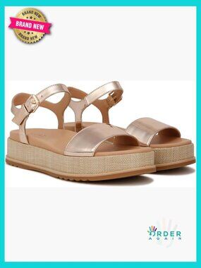 Women's Platform Sandals Adjustable Buckle Round Open Toe Chic Comfortable